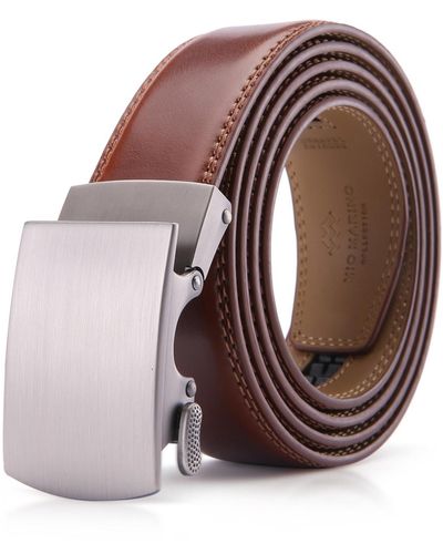 Mio Marino Loop Ratchet Belt - Brown
