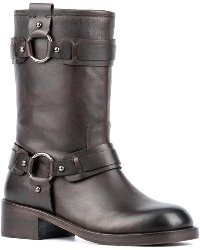 Vintage Foundry Co. Augusta Mid Calf Boots - Brown