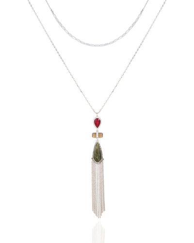 Tahari Gypsy Revival Layered Necklace - Metallic