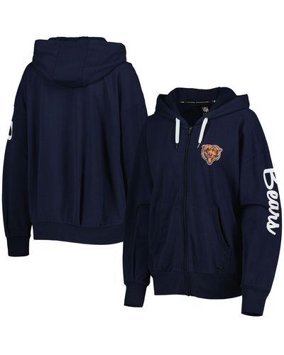 MSX by Michael Strahan Chicago Bears Emerson Lightweight Full-zip Hoodie - Blue