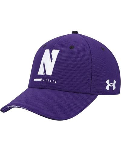 Under Armour Northwestern Wildcats Blitzing Accent Performance Adjustable Hat - Purple