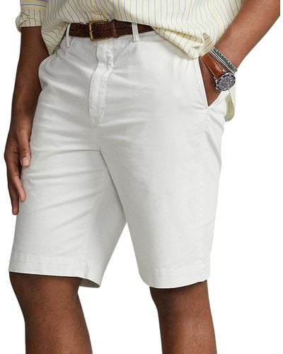 Polo Ralph Lauren Big & Tall Stretch Classic-fit Chino Shorts - White