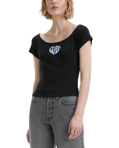 Levi's Graphic Babe Cotton Short-sleeve T-shirt - Black
