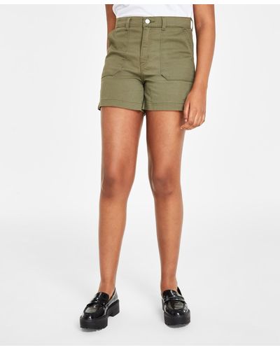 Levi's Mid-rise Zip-fly Utility Shorts - Green