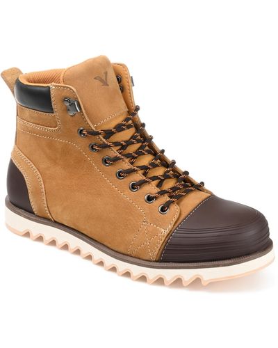 Territory Altitude Cap Toe Ankle Boots - Brown