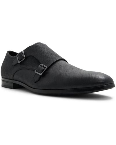 ALDO Benedetto Monk Strap Shoes- Wide Width - Black