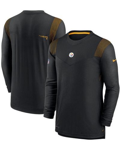 Nike Pittsburgh Steelers Sideline Player Uv Performance Long Sleeve T-shirt - Black