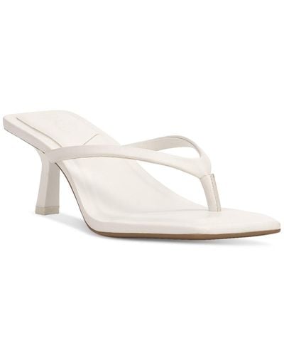 INC International Concepts Narcissa Thong Dress Sandals - White