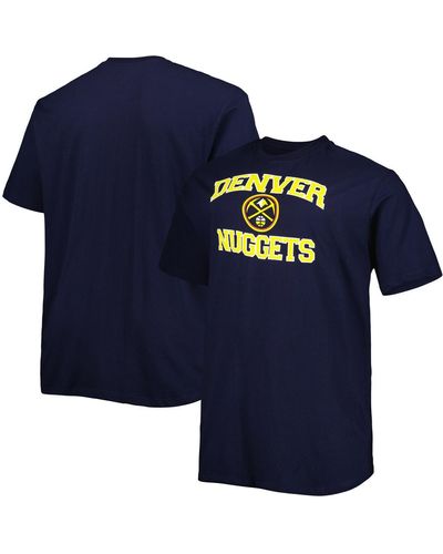 Profile Denver nuggets Big And Tall Heart And Soul T-shirt - Blue