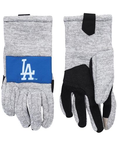 FOCO Los Angeles Dodgers Team Knit Gloves - Gray