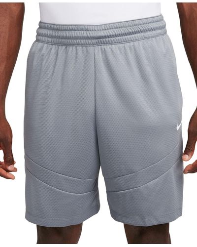 Nike Icon Dri-fit Drawstring 8" Basketball Shorts - Gray
