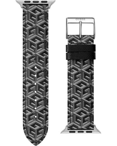 Guess Genuine Leather Apple Watch Strap 42mm-44mm - Black