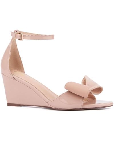 New York & Company Shelby Wedge Sandal - Pink