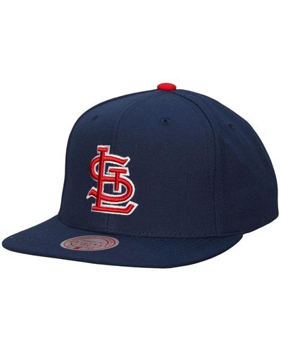 Mitchell & Ness St. Louis Cardinals Cooperstown Collection Evergreen Snapback Hat - Blue