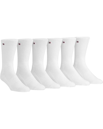 Tommy Hilfiger 6-pack Cushion Sole Sports Crew Socks - White