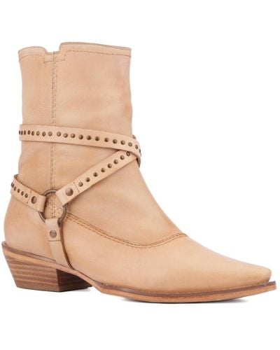 Vintage Foundry Sophia Western Boot - Natural