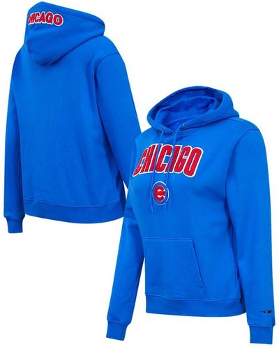Pro Standard Chicago Cubs Classic Fleece Pullover Hoodie - Blue