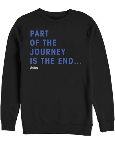 Fifth Sun Marvel Avengers Endgame Part Of The Journey Is The End Quote - Black