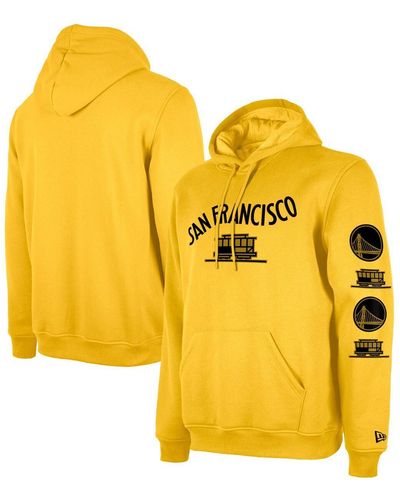 KTZ Golden State Warriors 2023/24 City Edition Pullover Hoodie - Yellow