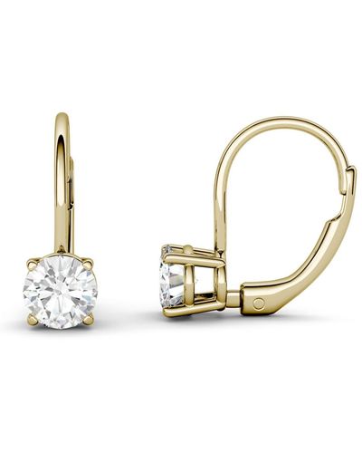 Charles & Colvard Moissanite Leverback Earrings (1 Ct. T.w. Diamond Equivalent - Metallic