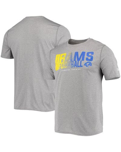 KTZ Los Angeles Rams Combine Authentic Game On T-shirt - Gray