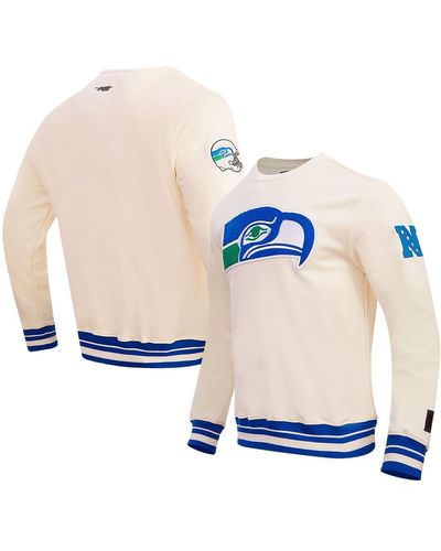 Pro Standard Seattle Seahawks Retro Classics Fleece Pullover Sweatshirt - Blue
