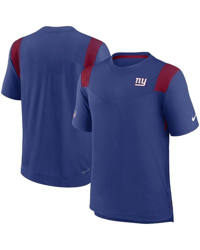 Nike New York Giants Sideline Tonal Logo Performance Player T-shirt - Blue