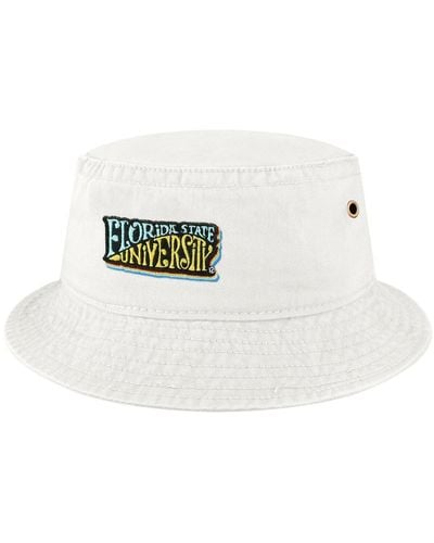 League Collegiate Wear Florida State Seminoles Beach Club Color Waves Bucket Hat - White