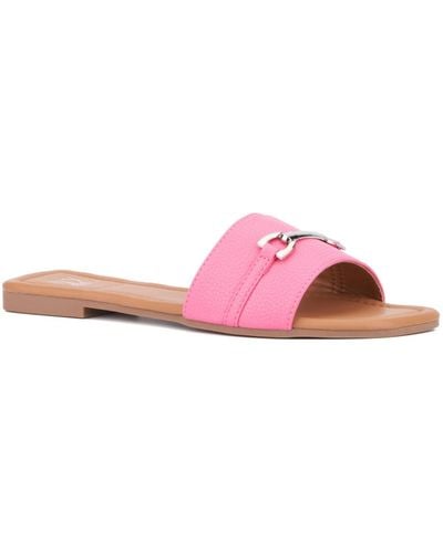 New York & Company Naia Flat Sandal - Pink