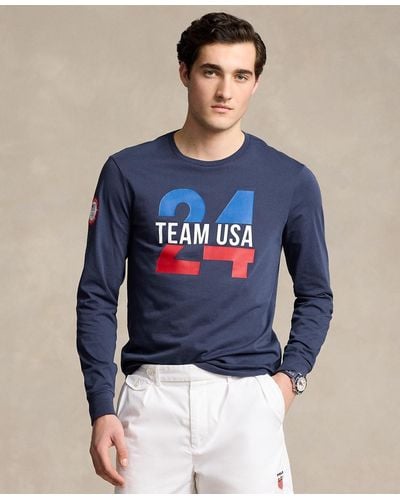 Polo Ralph Lauren Team Usa Jersey Graphic T-shirt - Blue