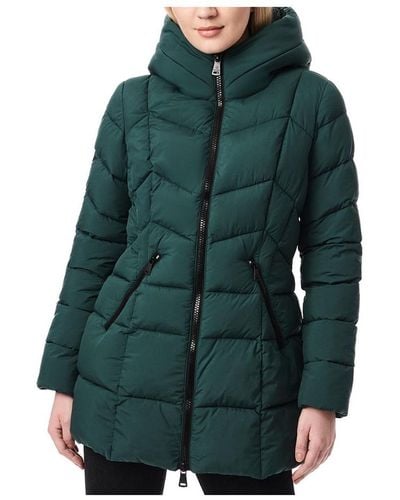 Bernardo Mid-length Puffer Jacket - Green