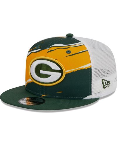 KTZ Bay Packers Tear Trucker 9fifty Snapback Hat - Green