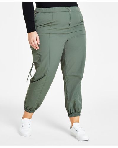 BarIII Plus Size Everything Cargo Pants - Green