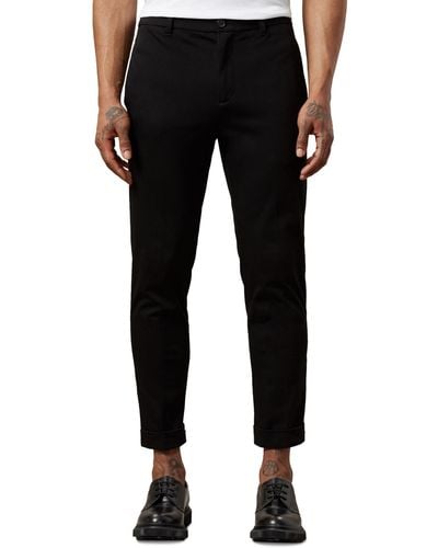 Frank And Oak The Flex Tapered-fit 4-way Stretch Chino Pants - Black