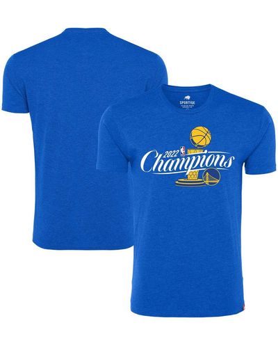 Sportiqe Golden State Warriors 2022 Nba Finals Champions Official Logo Davis T-shirt - Blue