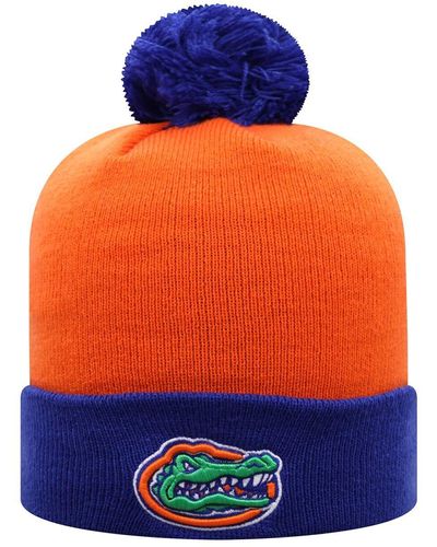 Top Of The World Orange And Royal Florida Gators Core 2-tone Cuffed Knit Hat - Blue