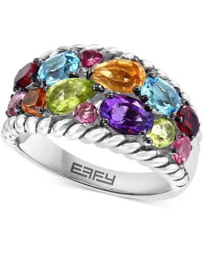 Effy Effy Multi-gemstone Cluster Statement Ring (3-1/3 Ct. T.w. - Gray