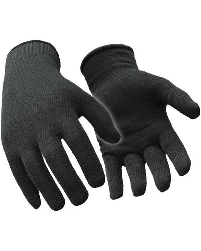 Refrigiwear Warm Stretch Fit Merino Wool Glove Liners (pack Of 12 Pairs) - Black