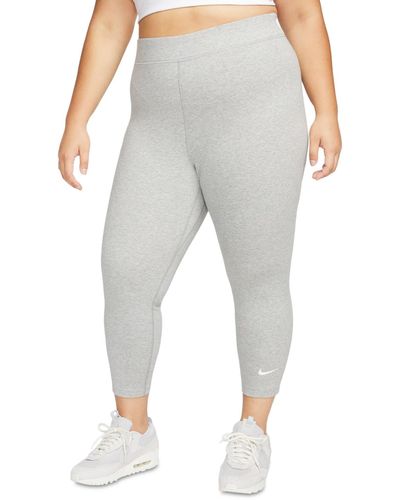 Nike Plus Size Sportswear Classics High-waisted 7/8 leggings - Gray