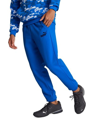 PUMA Embroidered Logo Fleece jogger Sweatpants - Blue