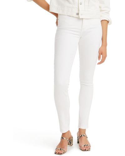 Levi's 311 Mid Rise Shaping Skinny Jeans - White