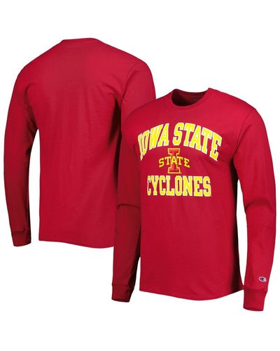 Champion Iowa State Cyclones High Motor Long Sleeve T-shirt - Red