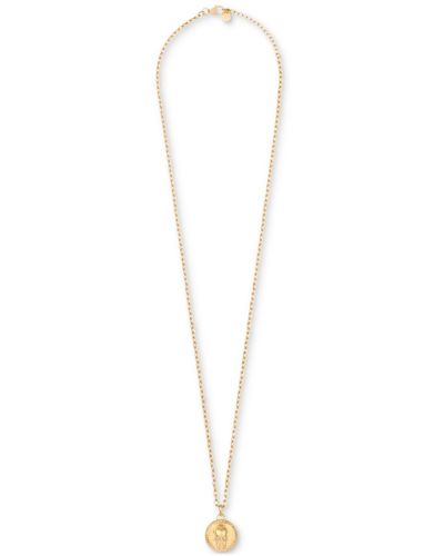 Philipp Plein Gold-tone Ip Stainless Steel 3d $kull Cable Chain 29-1/2" Pendant Necklace - White