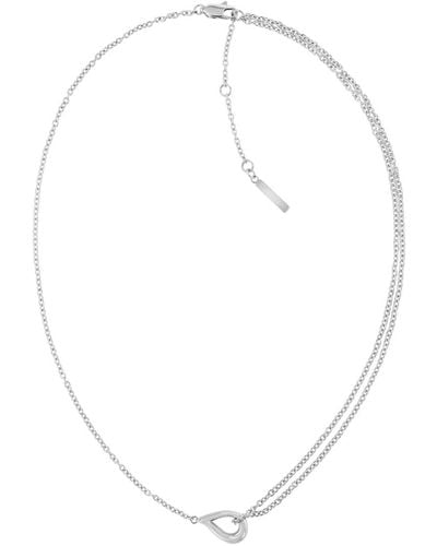 Calvin Klein Stainless Steel Necklace - White