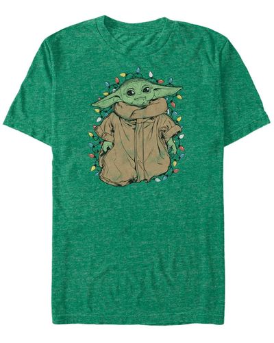 Fifth Sun Star Wars Mandalorian Tangled Short Sleeve T-shirt - Green