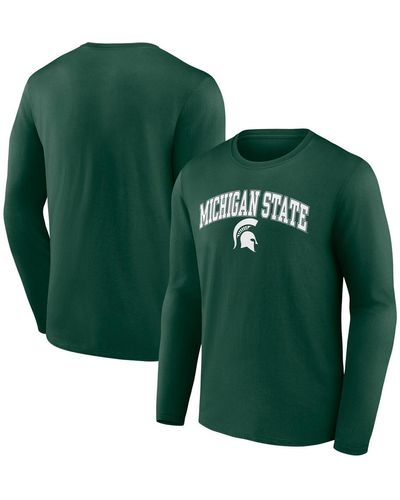Fanatics Michigan State Spartans Campus Long Sleeve T-shirt - Green