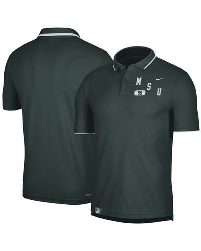 Nike Michigan State Spartans Wordmark Performance Polo Shirt - Green
