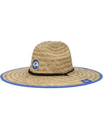 KTZ Los Angeles Rams 2021 Nfl Training Camp Official Straw Lifeguard Hat - Natural