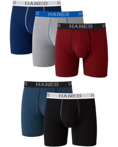 Hanes 5-pk. Ultimate® Stretch Boxer Briefs - Multicolor