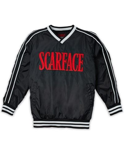 Reason Scarface Pullover Windbreaker Sweatshirt - Red